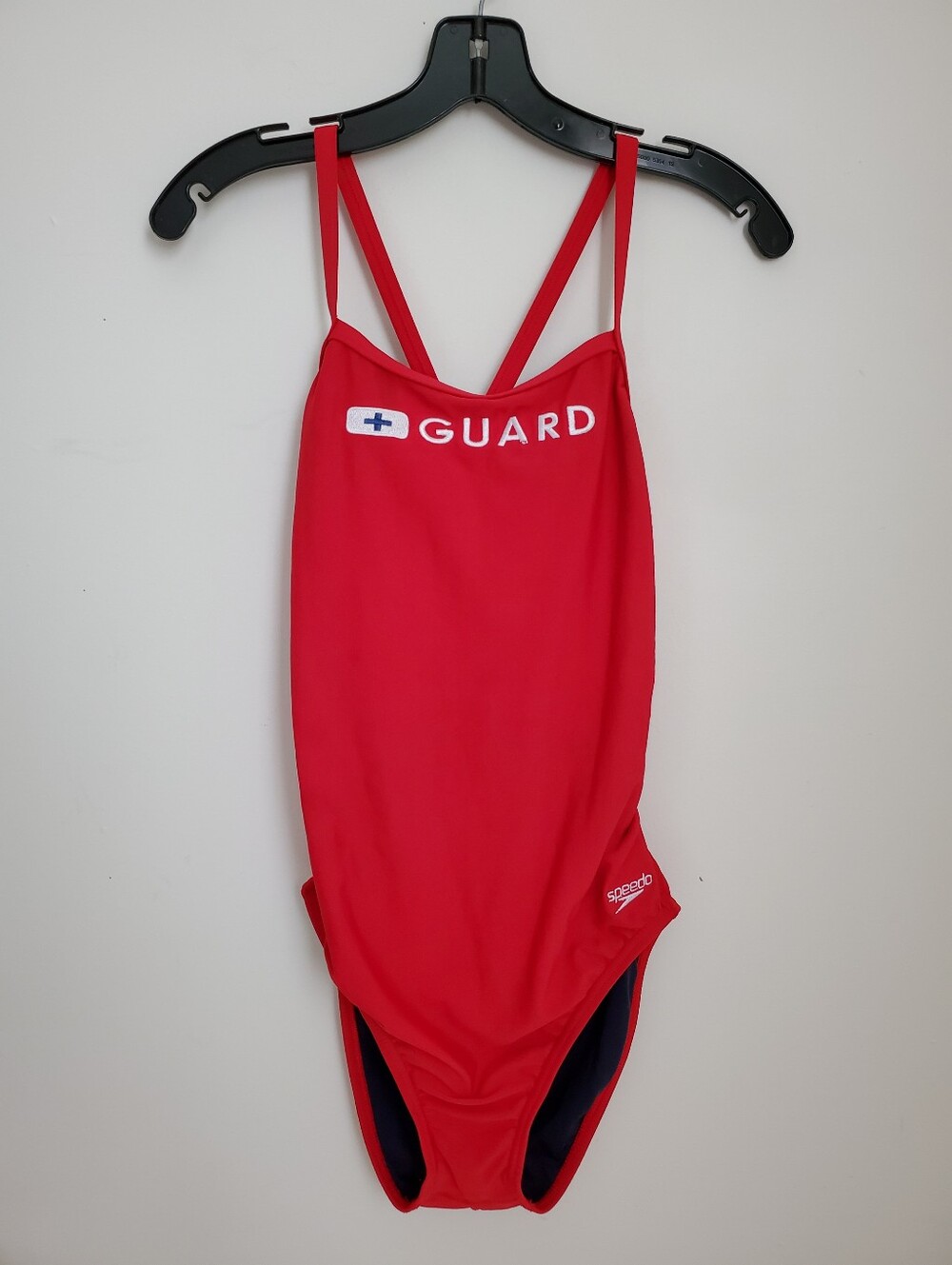 Speedo Lifeguard Red One Piece Swimsuit size 38